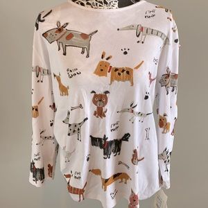 Dog print top